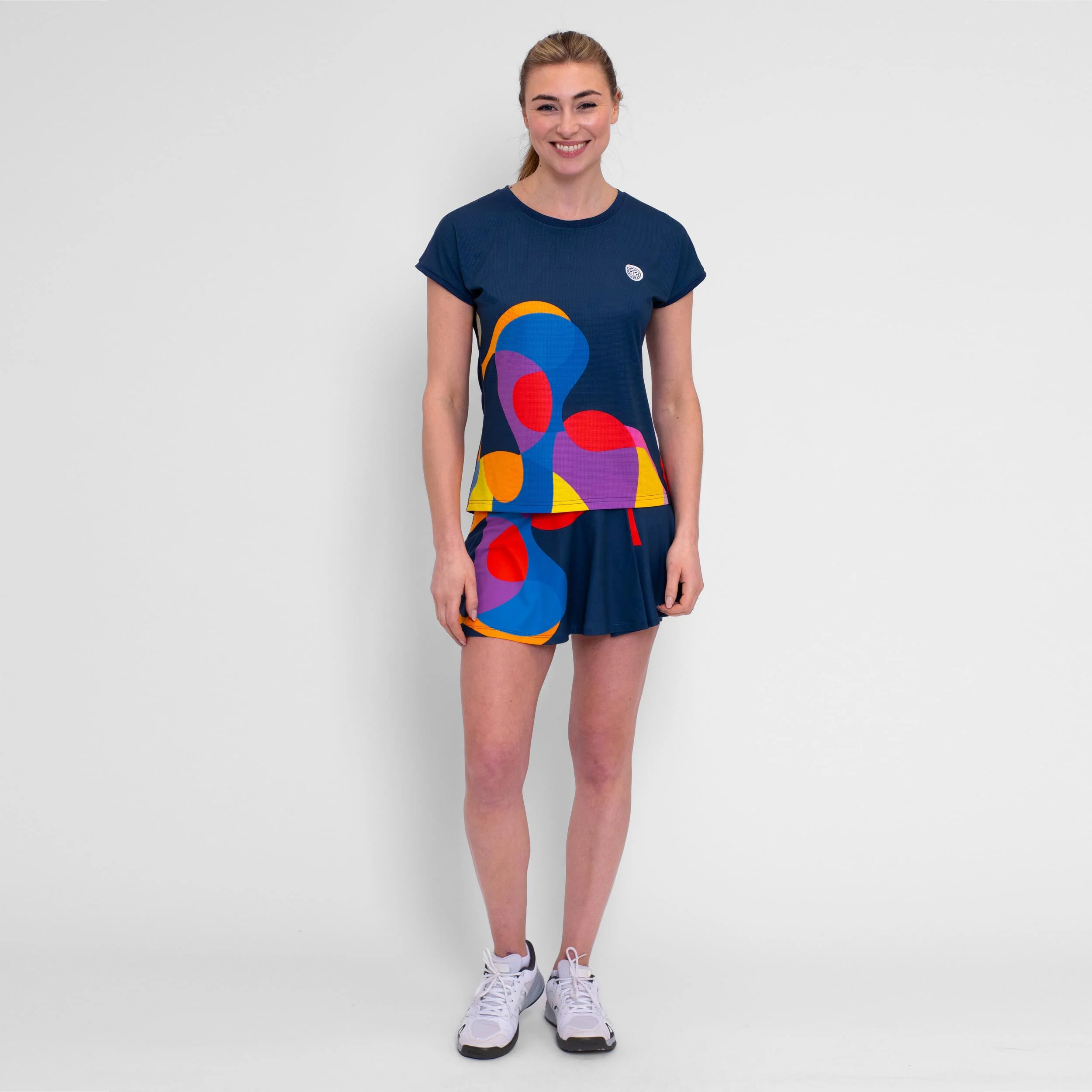 Twiggy T-Shirt Damen - Dunkelblau, Mehrfarbig