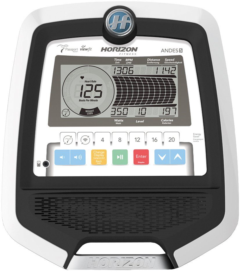 Horizon Fitness Ellipsentrainer-Ergometer Andes 5 Viewfit