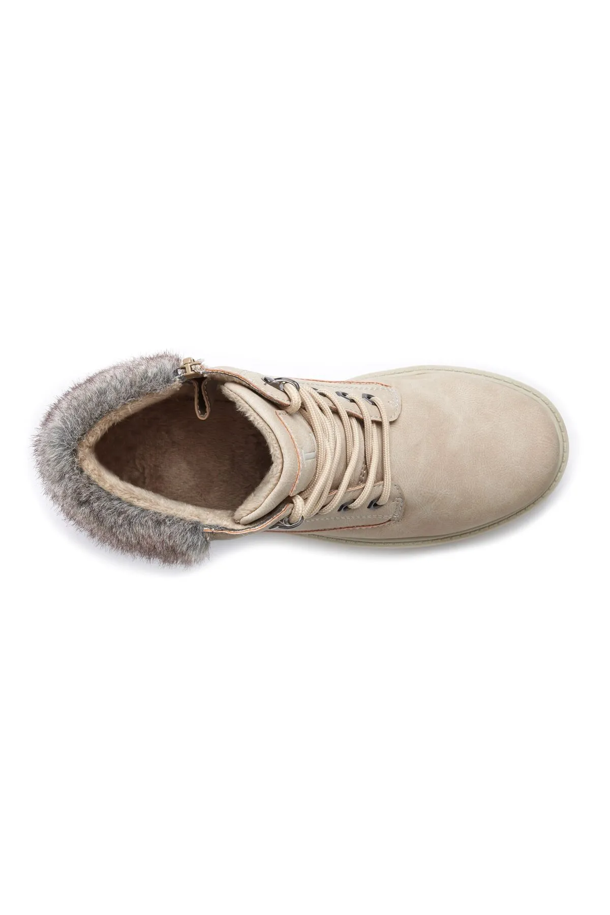 LASCANA  Stiefelette - Beige - Flacher Absatz