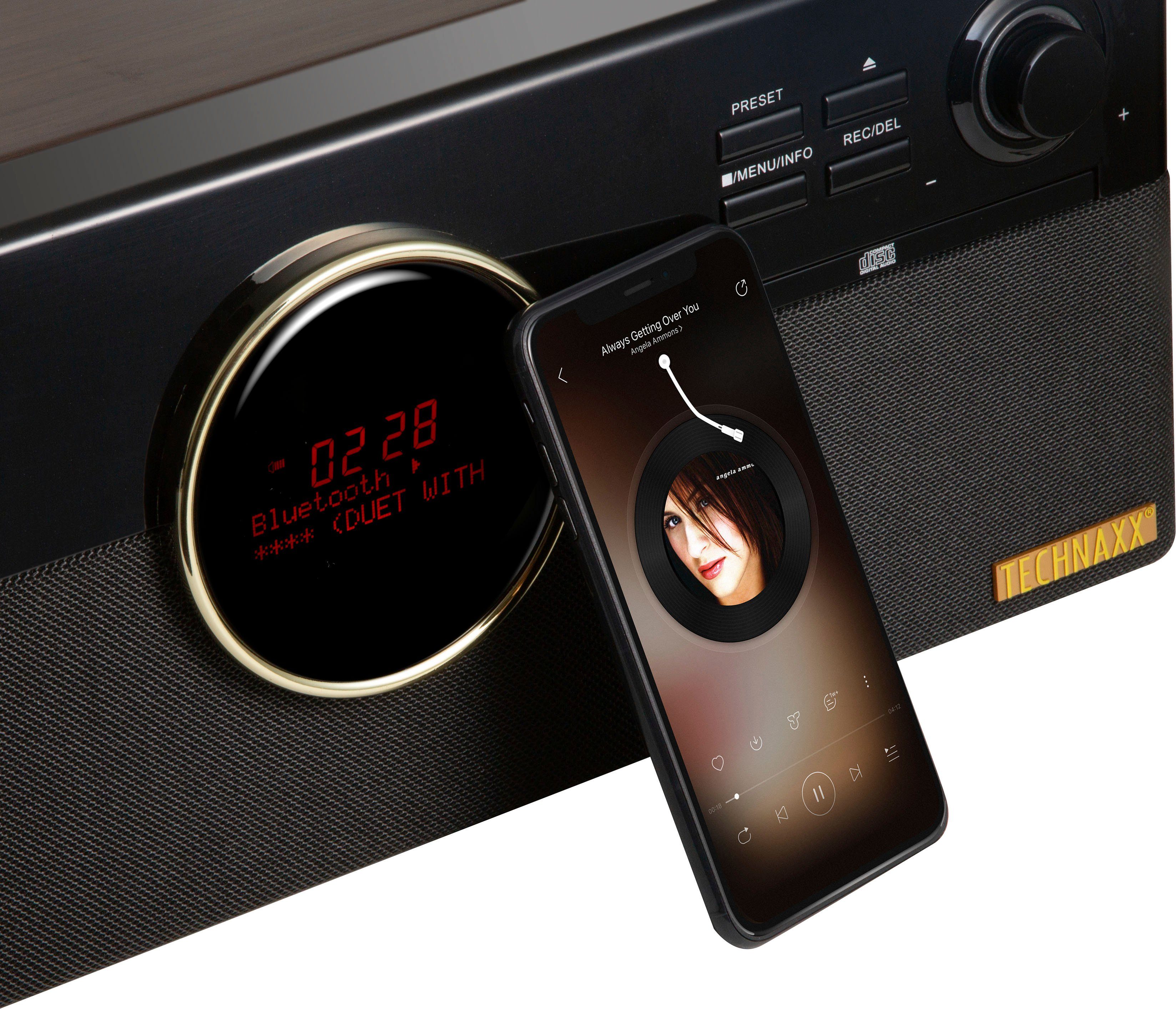 Technaxx DAB+ Bluetooth LP-Player TX-137 Multifunktionsspieler (Riemenantrieb, Bluetooth)