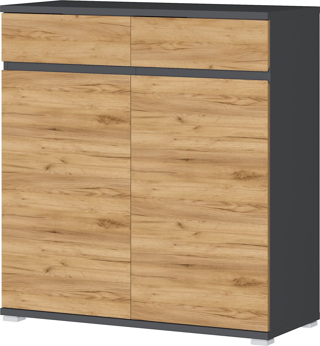 Schuhschrank Lissabon Eiche Anthrazit