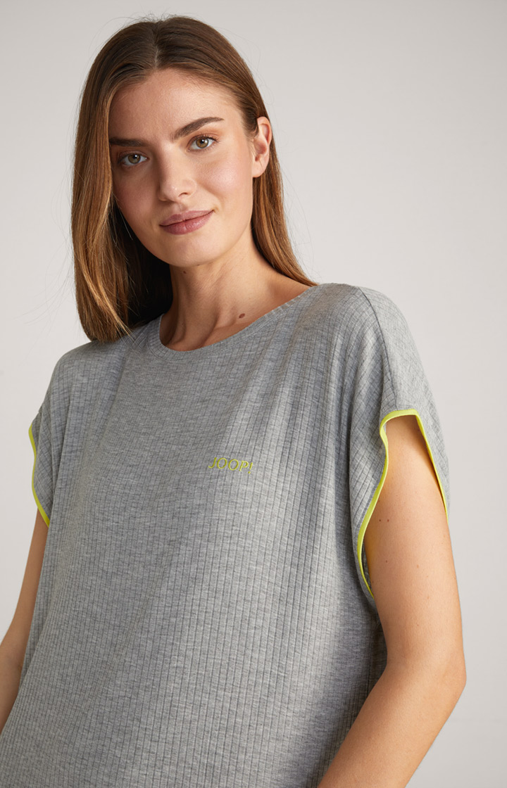 Loungewear Longshirt in Grey Melange