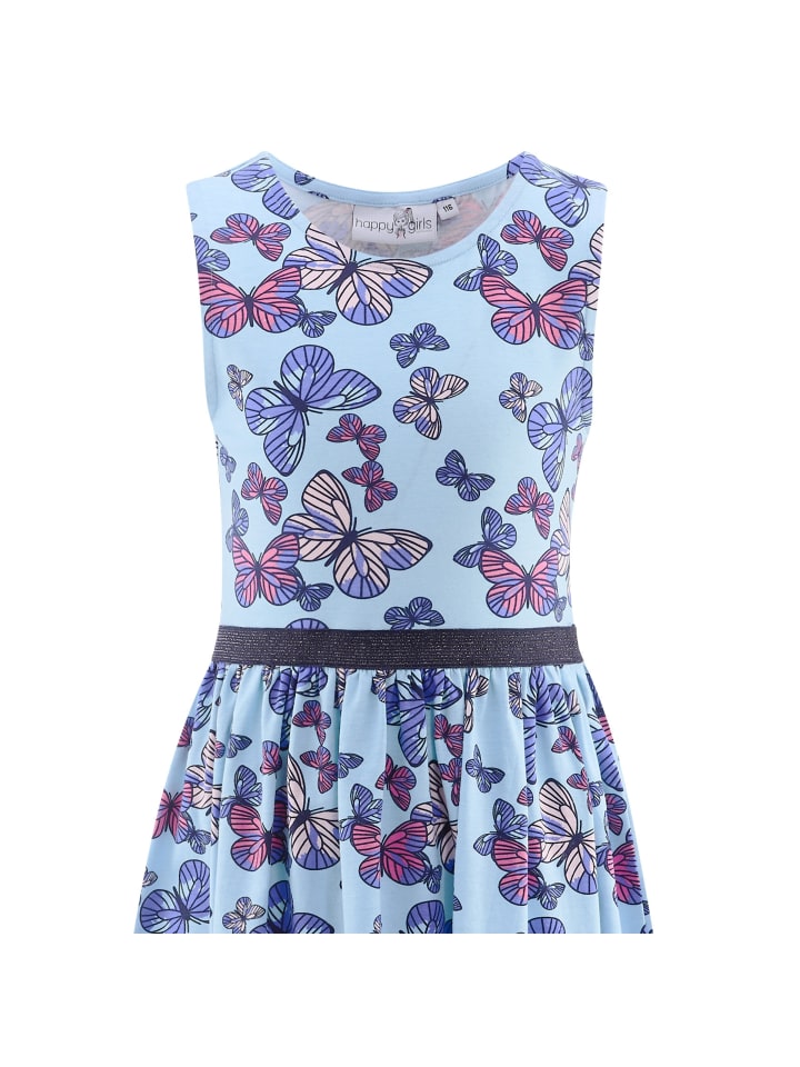 Happy Girls Kleid Schmetterling mit Glitzer in Türkis günstig kaufen