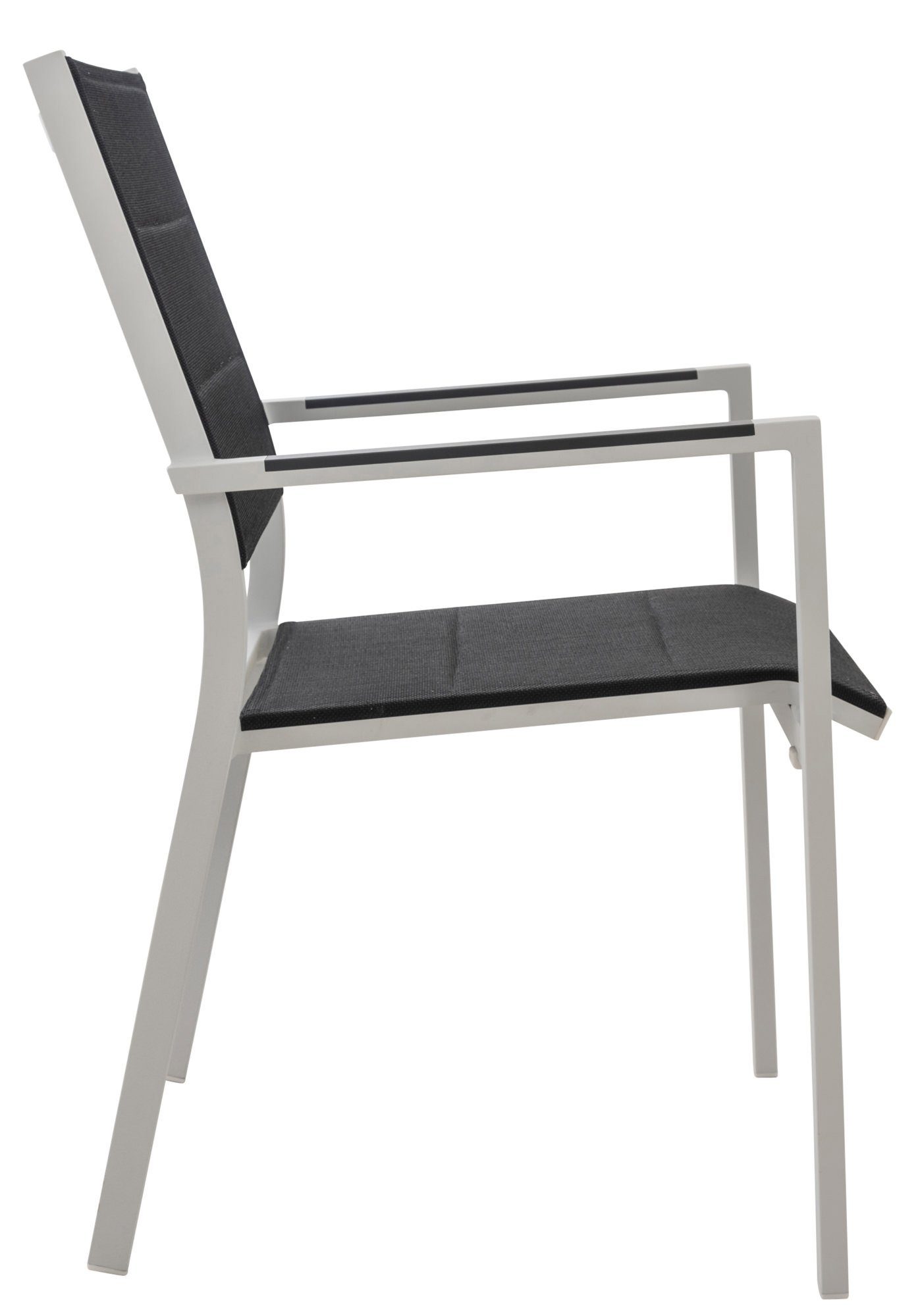 CLP Stapelstuhl Stapelstuhl Jones, Aus Aluminium mit Mikrofaserbezug