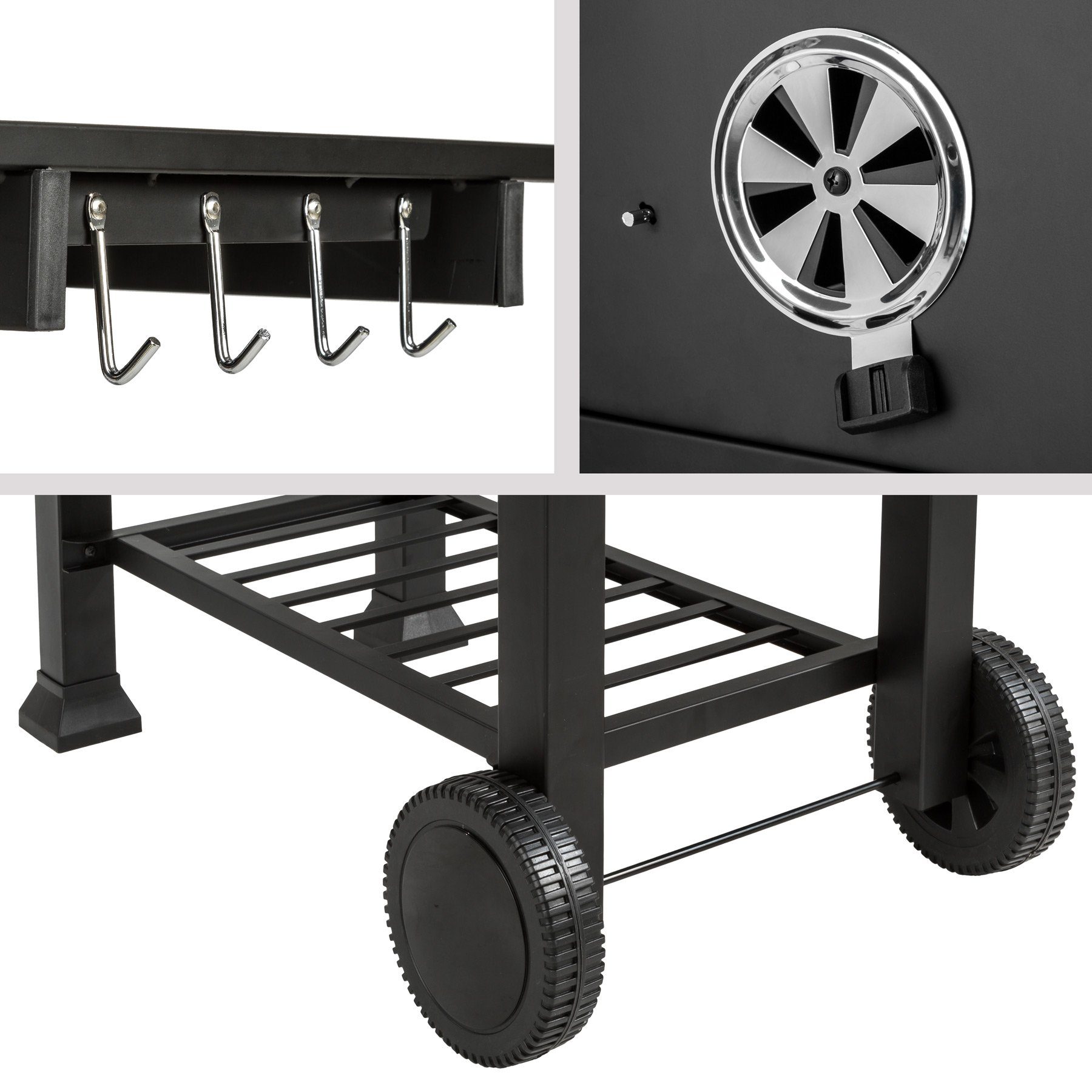 tectake Holzkohlegrill Florian