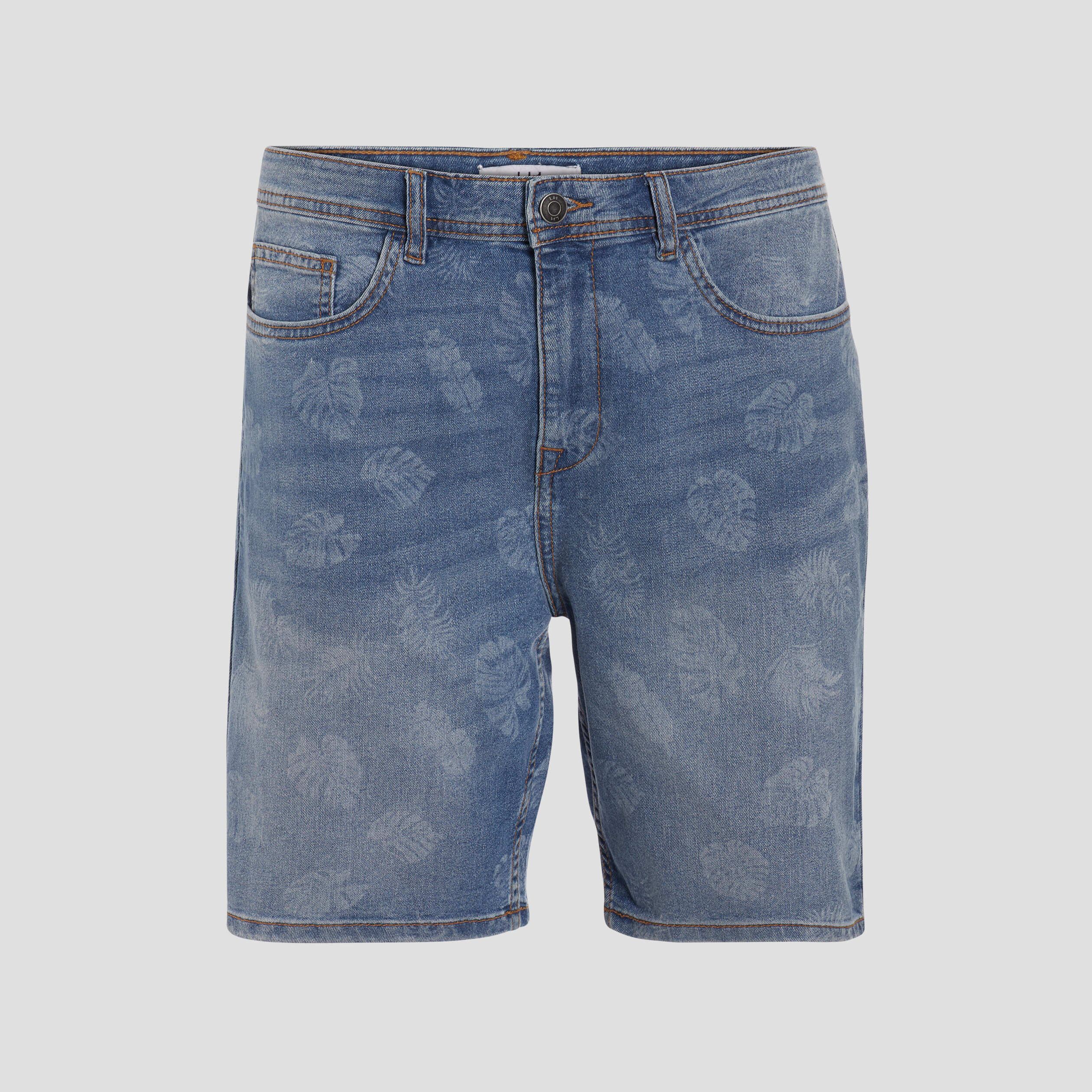 Bermuda droit denim double stone homme | La Halle