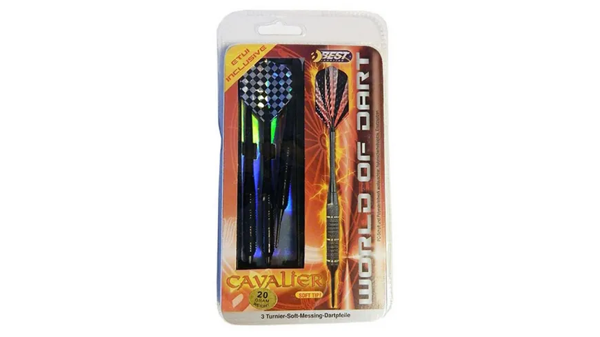 Best - Safety-Dartpfeile Cavalier 20 g, 3 Stück