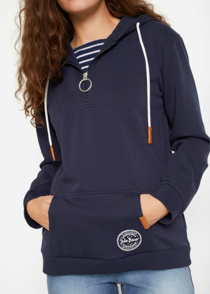 Kapuzensweatshirt, 2 in 1 Optik