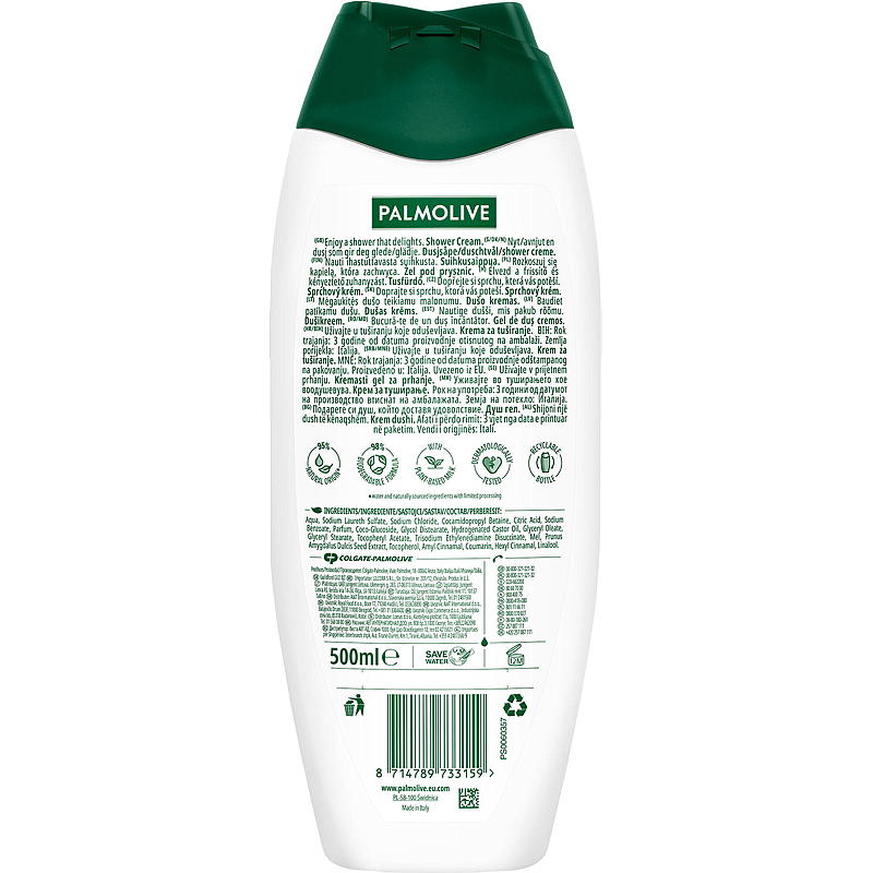 Palmolive Palmolive dusj 500 ml Milk&Honey
