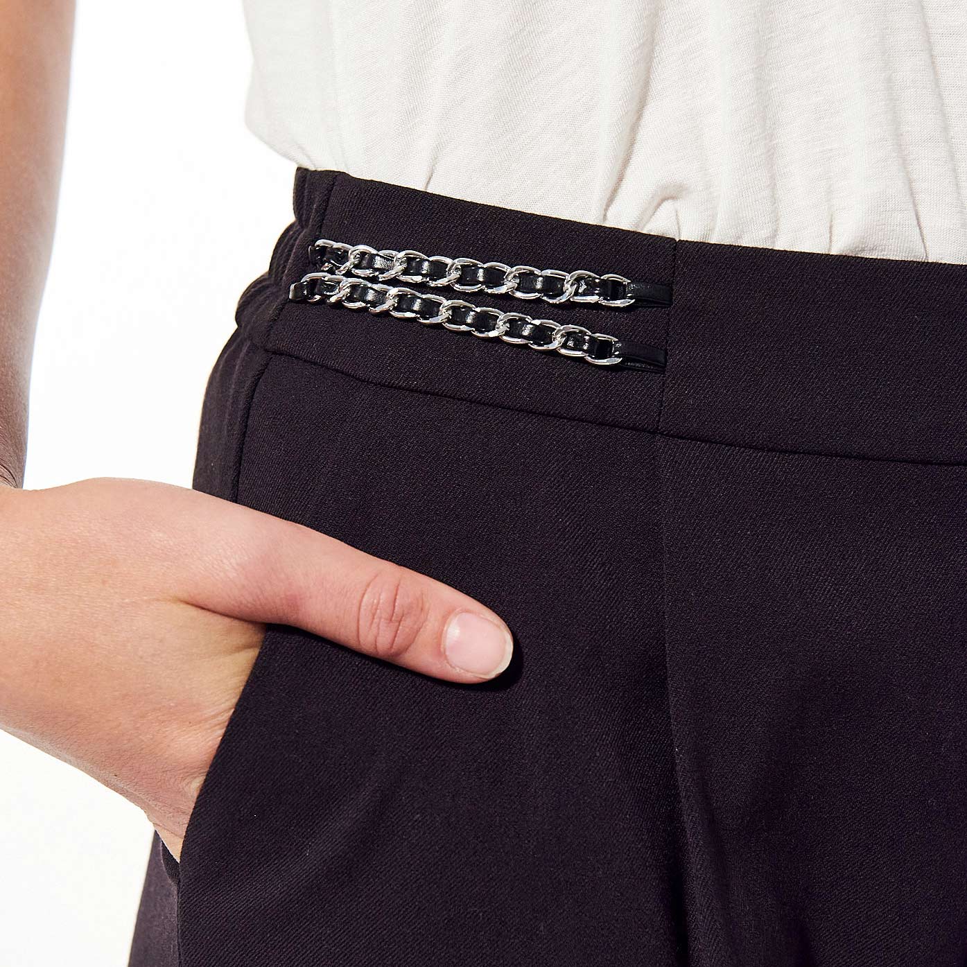 DULCE  Pantalon noir Femme