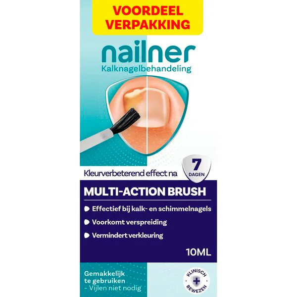 Nailner Multi-Action 2-v-1 štetec na plesne nechtov, zdravotnícka pomôcka - 10 ml