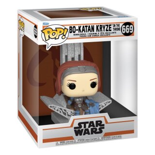Star Wars: The Mandalorian POP! Deluxe Vinyl Figur - Bo Katan w/Throne