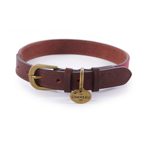 Le Chameau - Waxed Cotton/Leather Dog Collar - Hundezubehör