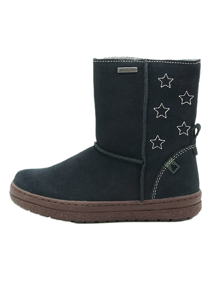 El Naturalista Leder-Winterstiefel in Dunkelblau günstig kaufen