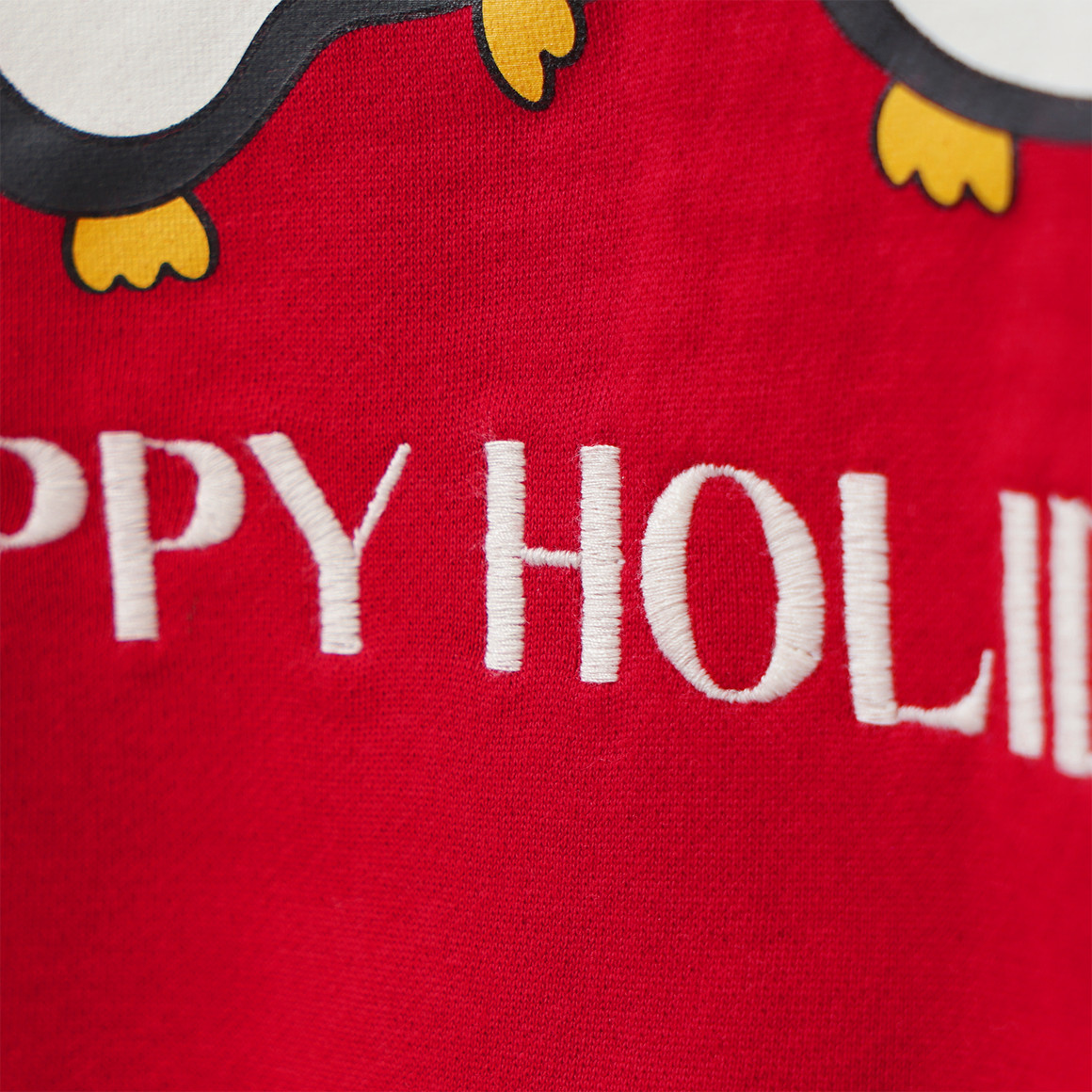 Mädchen Weihnachtssweatshirt mit Applikation rot