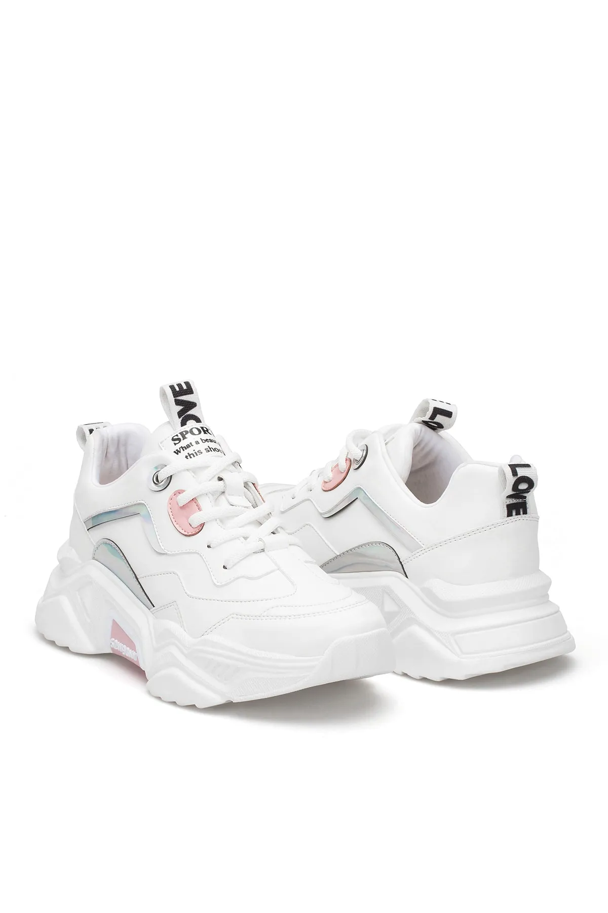 DARK SEER  Weißer Powder-Sneaker für Damen