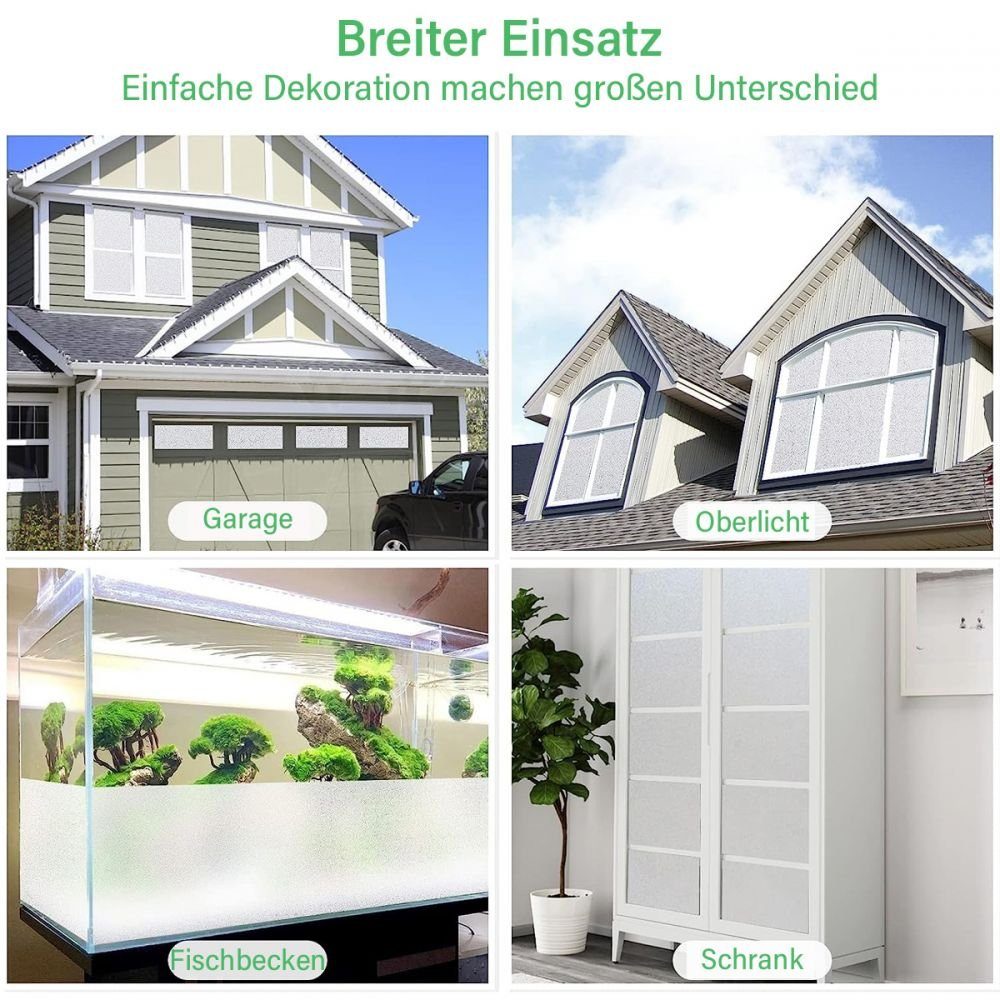 Fensterfolie Fensterfolie Blickdicht Sichtschutzfolie Fenster Selbsthaftend, Bizaical