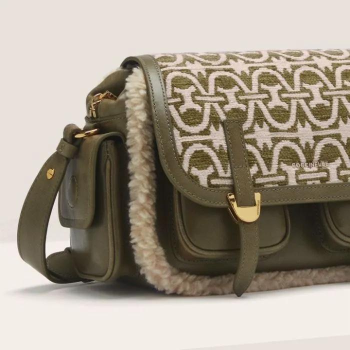Coccinelle Campus Multimaterial Winter Monogram Medium