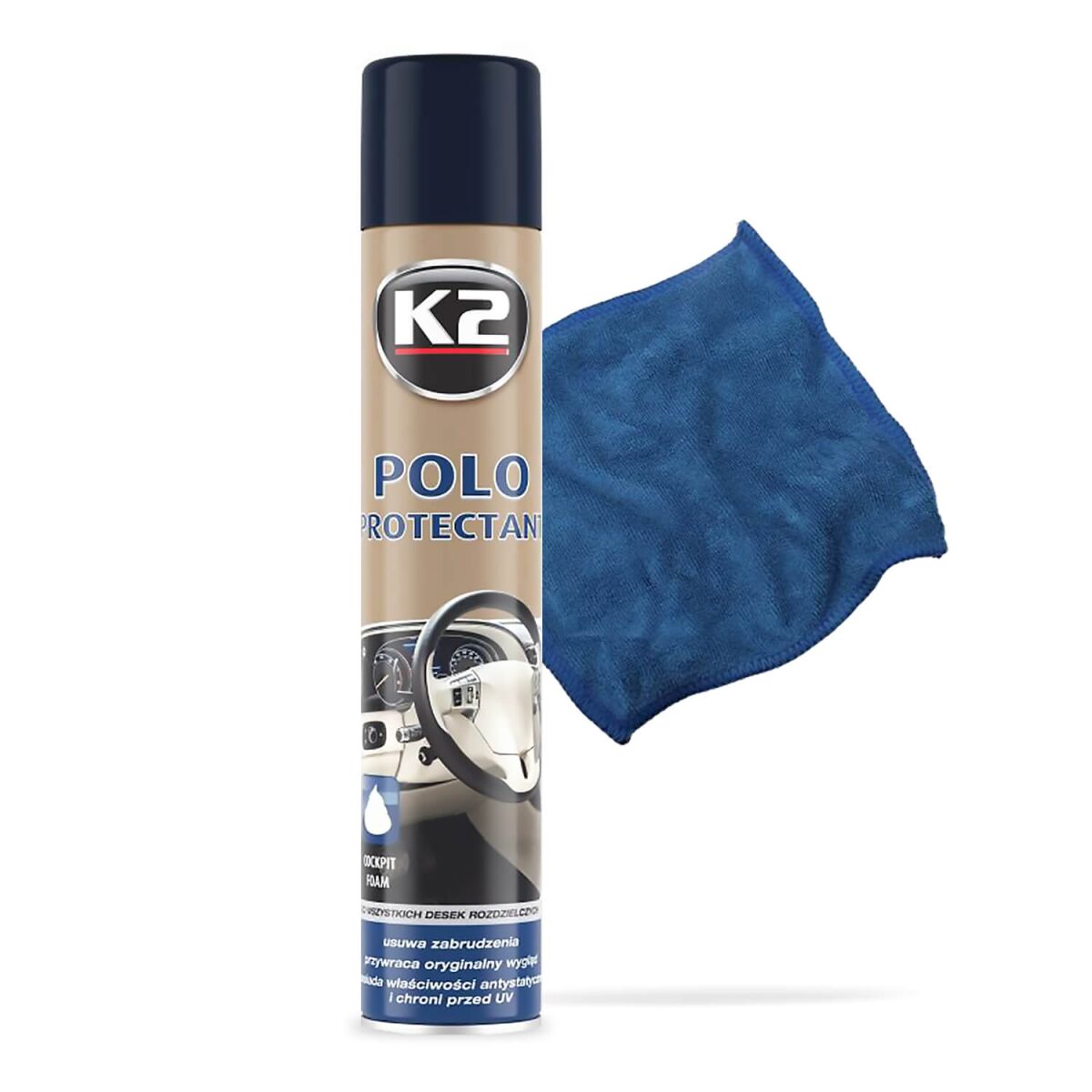 K2 Polo Protectant Reinigungsschaum Fahren 750ml