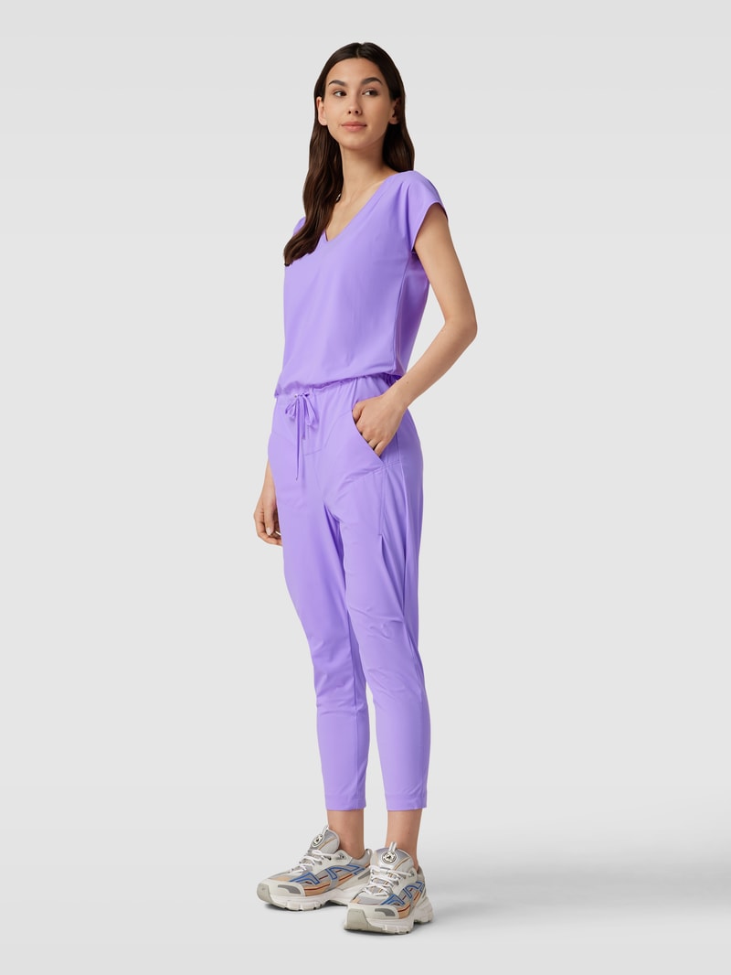 Jumpsuit mit V-Ausschnitt Modell 'GIRA' in lila
