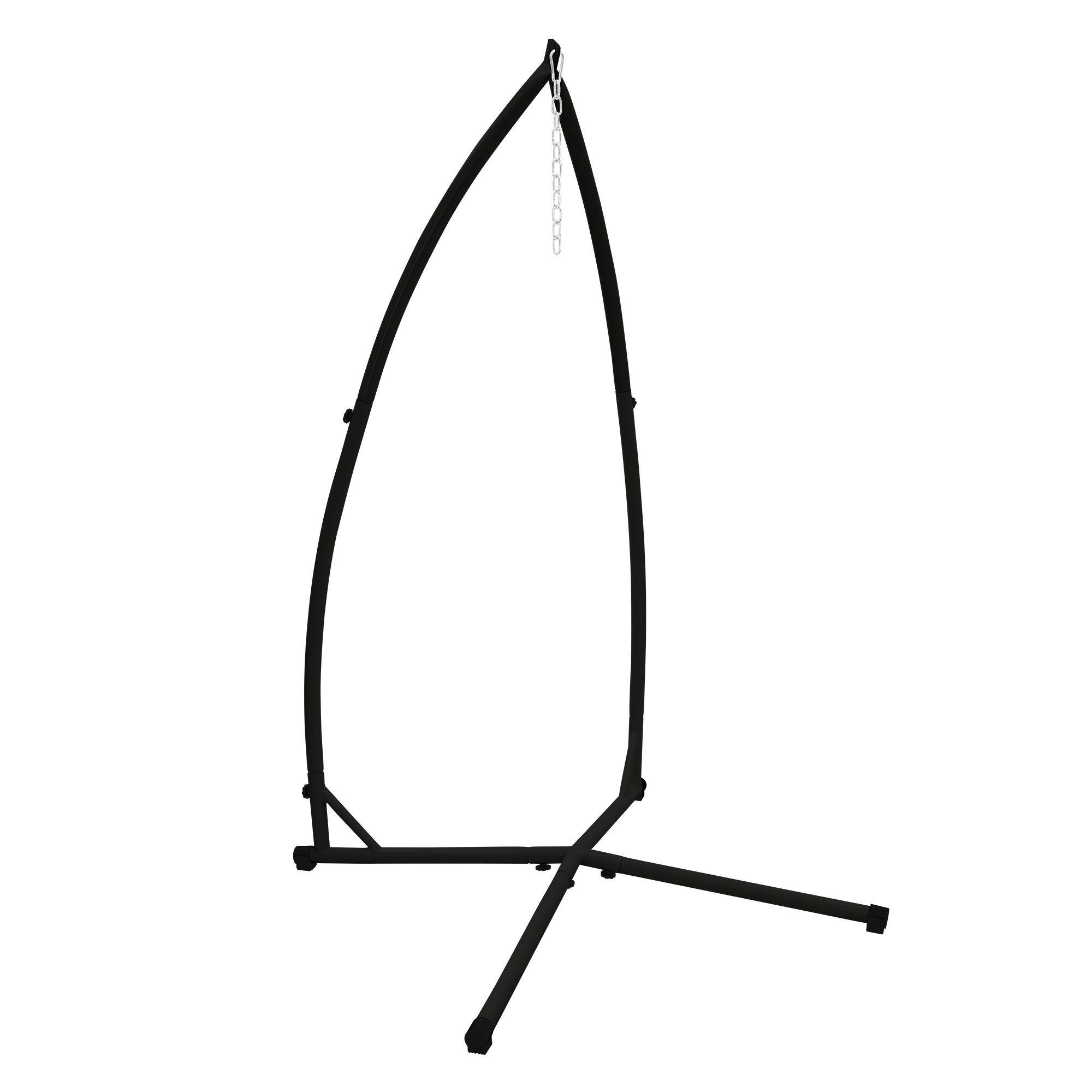 ML-DESIGN Hängematte Baby Wiege Hängewiege Hängematte Hängekorb Federwiege, Gestell Schwarz 208cm Liegekissen höhenverstellbar Deckenhalterung