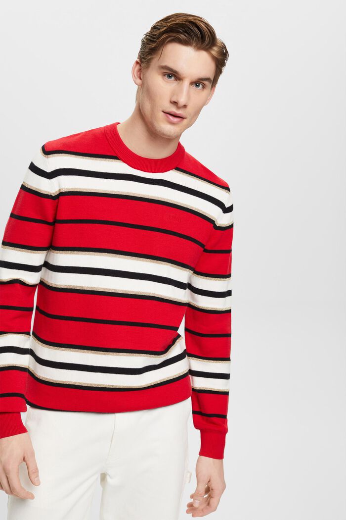 Gestreifter Pullover mit Kaschmir