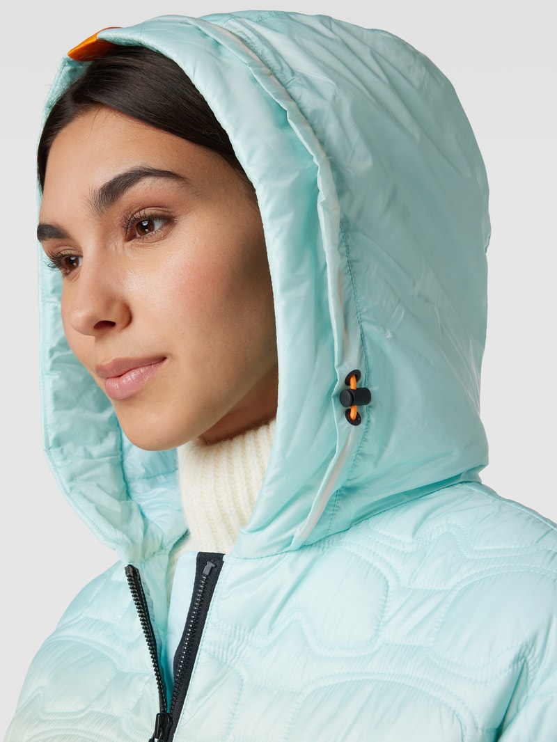 Steppjacke mit Farbverlauf Modell 'ACOLA' in hellblau