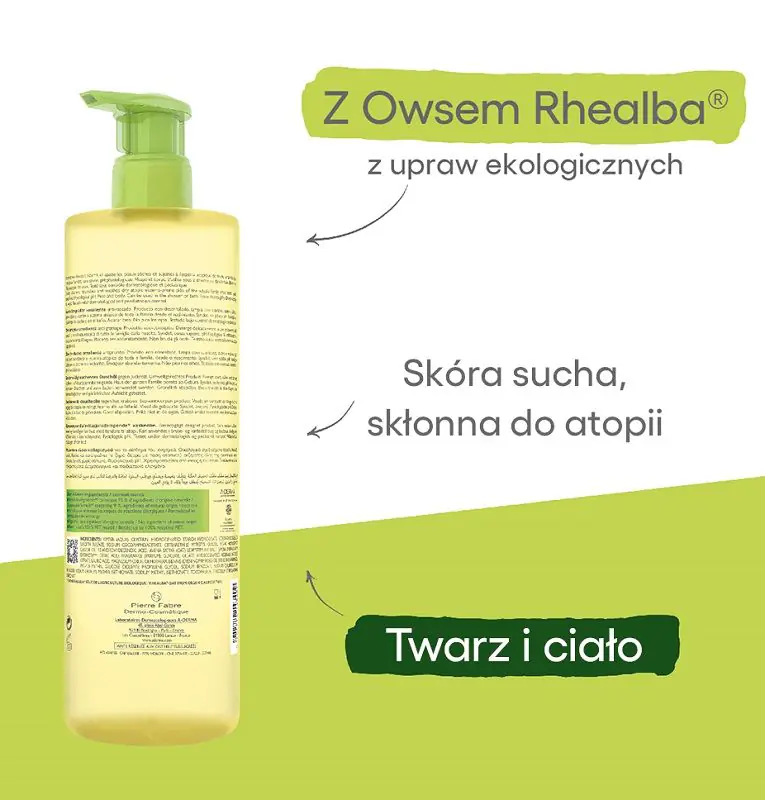 A-Derma Exomega Control minkštinamasis dušo aliejus, 750 ml