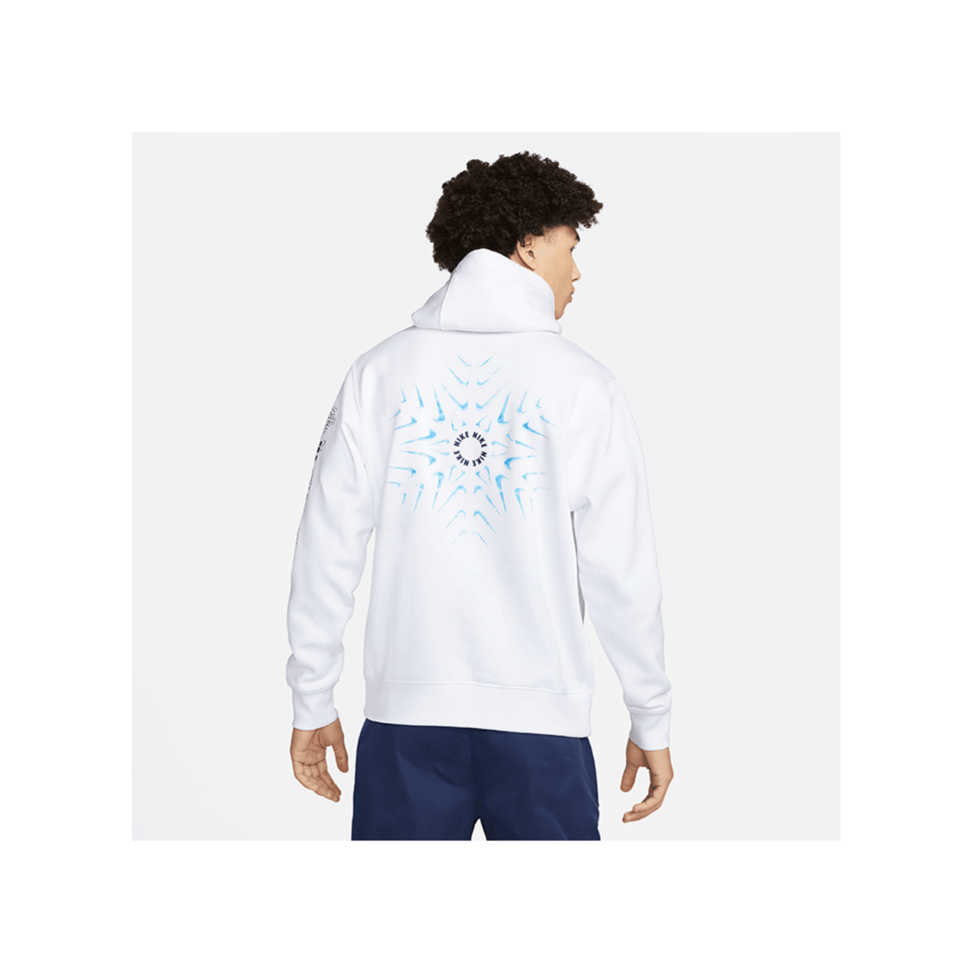 Nike Hoody Weiss Blau F100