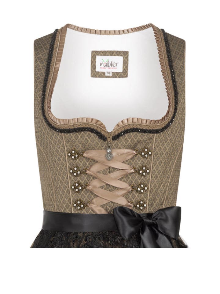 Nübler Mini Dirndl Erika in Gold günstig kaufen