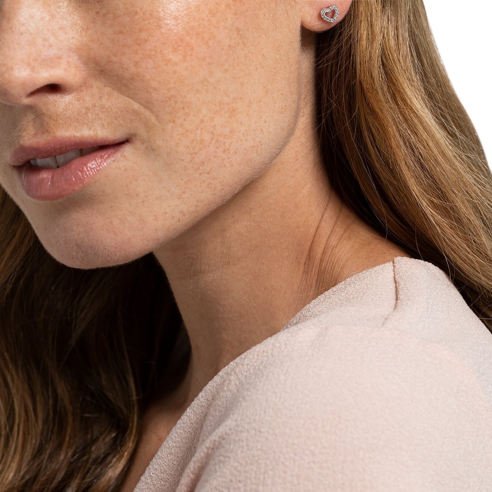 FAVS Boucles d'oreilles à fermoir à poussette 925 Argent Boucles d'oreilles