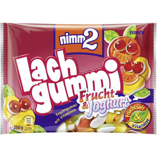 Storck Nimm2 Lachgummi Frucht und Joghurt 250G