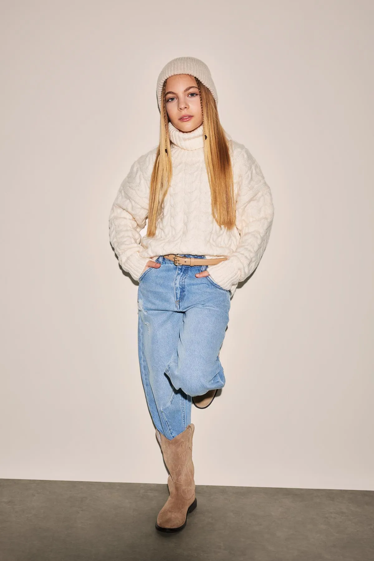DeFacto  Rollkragenpullover im Oversize-Fit für Mädchen B1602a823wn