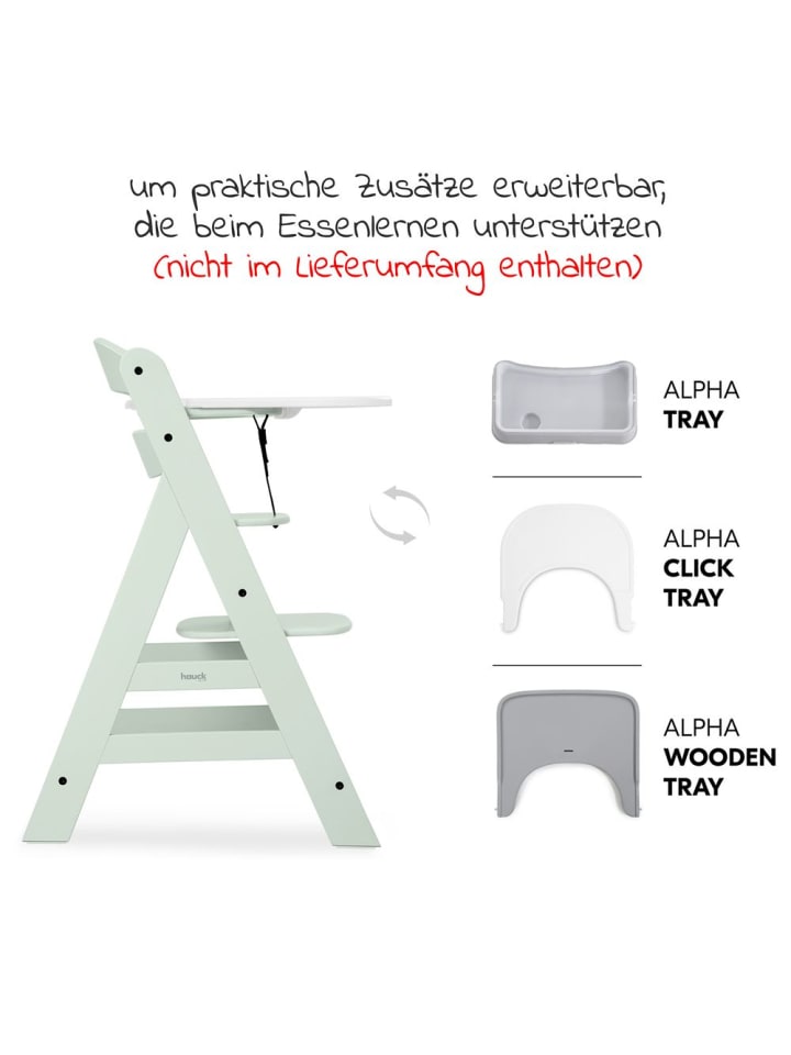 Hauck Hochstuhl Alpha Plus - Mint günstig kaufen onesize