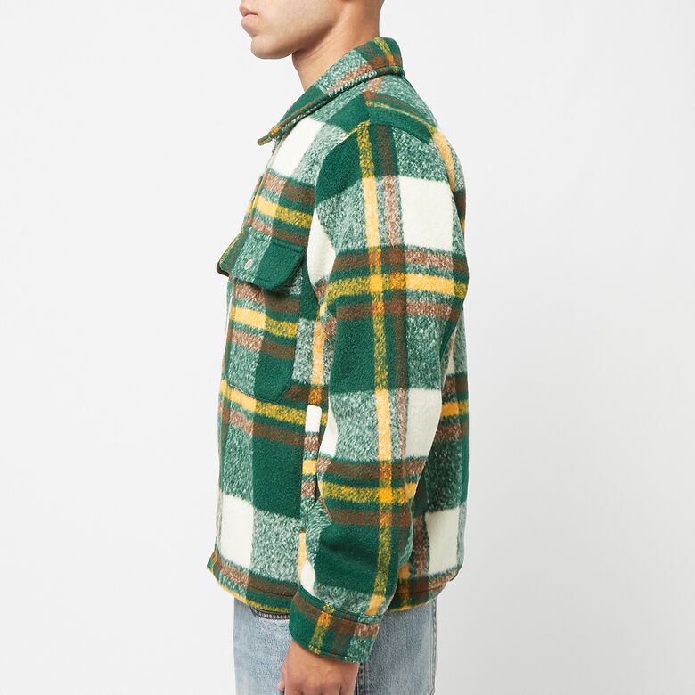 Pleasures Folklore Plaid Work Jacket green