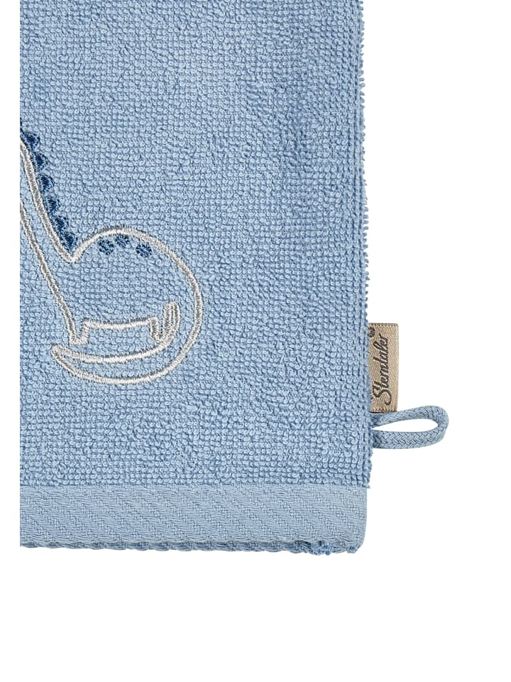 Sterntaler Waschhandschuhe 2er-Pack DINO Rexi in helles blau günstig kaufen onesize