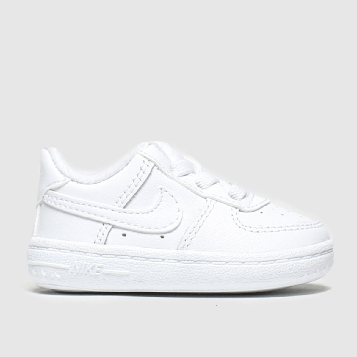 Nike vita Air Force 1 spjälsäng Babysneakers