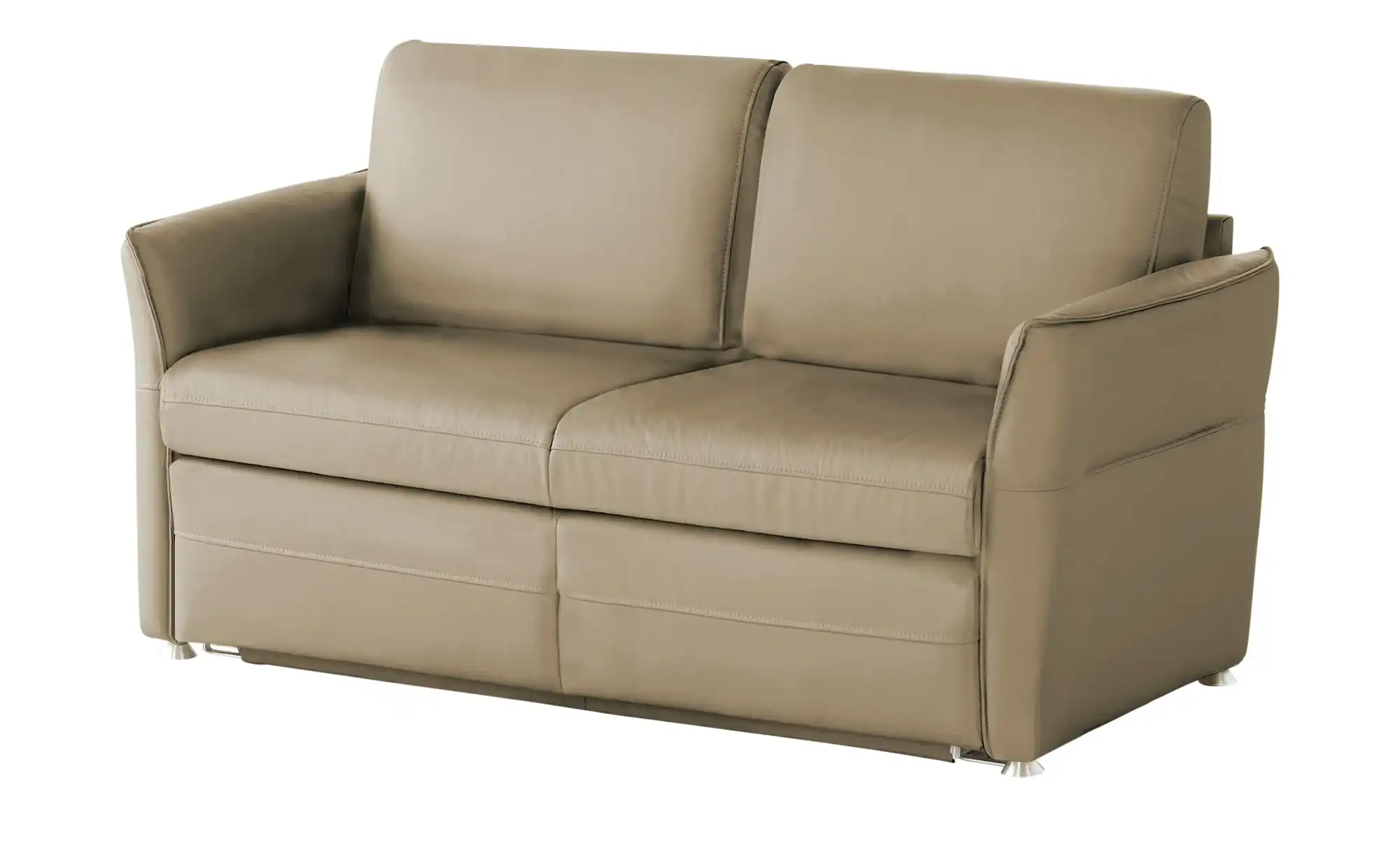 Schlafsofa mit Sitz- und Rückenbezug aus Echtleder