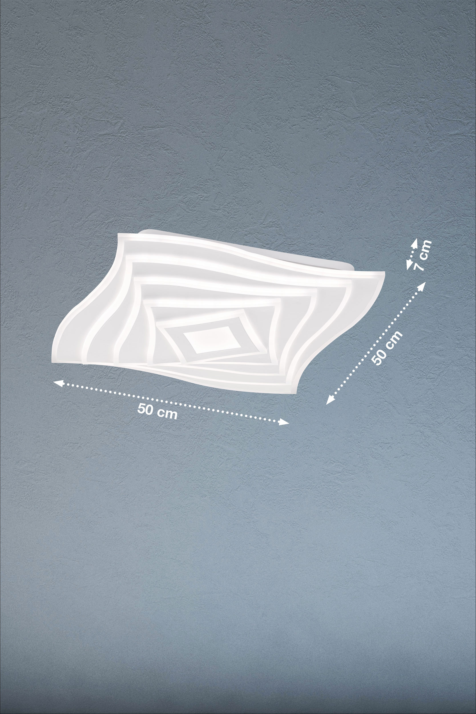 Fischer & HonselLED-Deckenleuchte 2flg