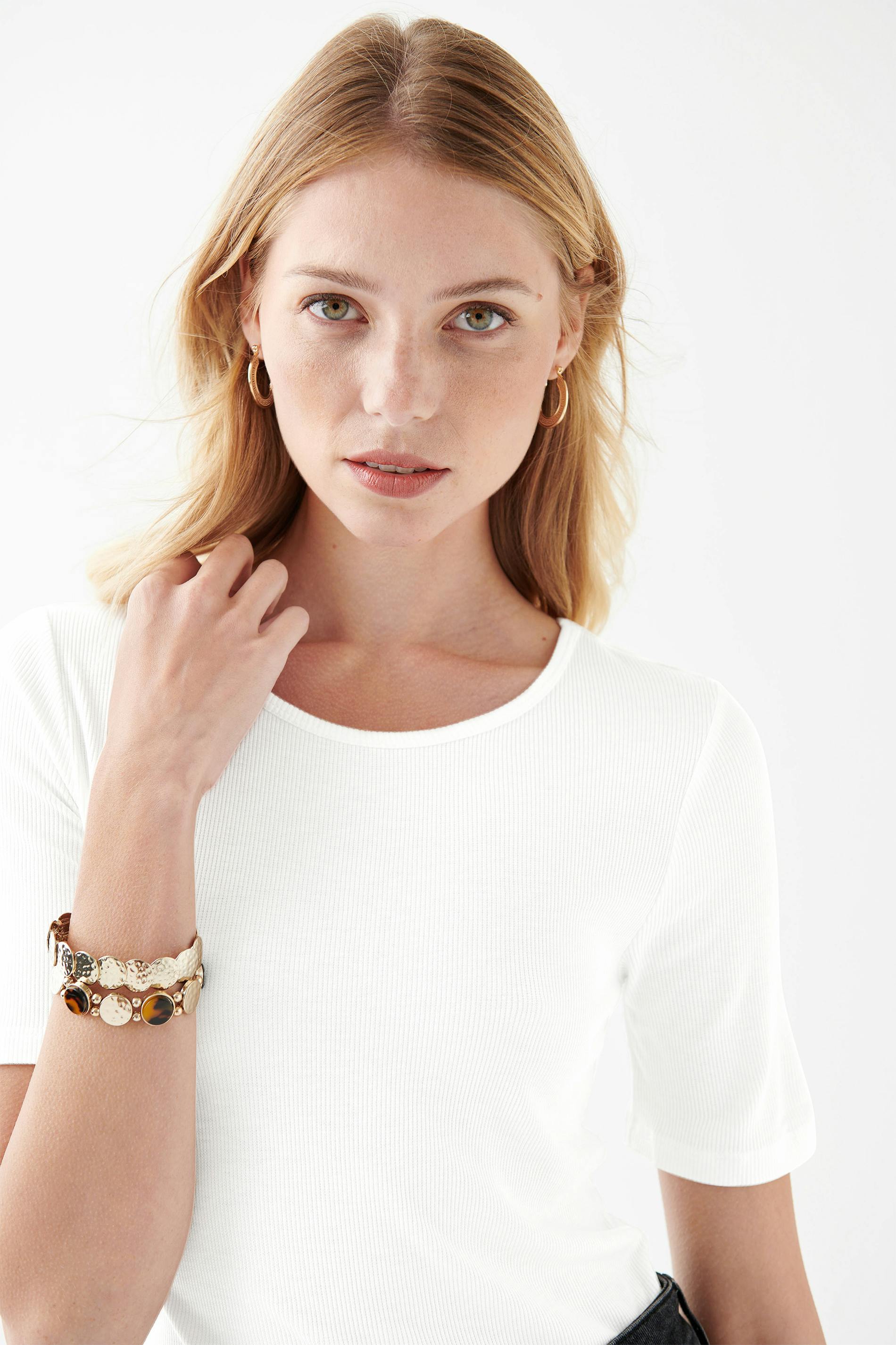 Carmen rib top