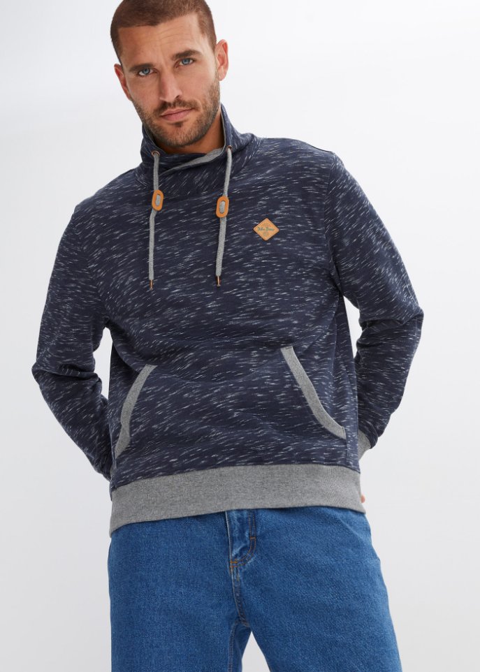 Sweatshirt mit Stehkragen