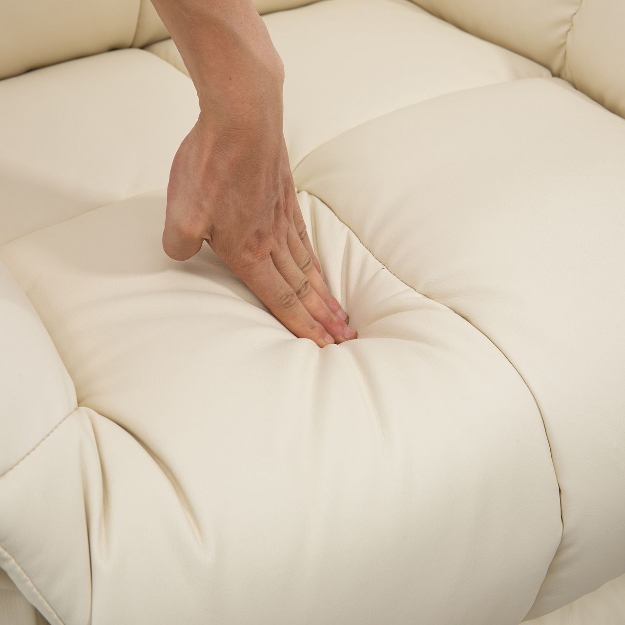 HOMCOM Massagesessel Elektrisch Fernsehsessel mit Liegefunktion 8 Massagepunkte