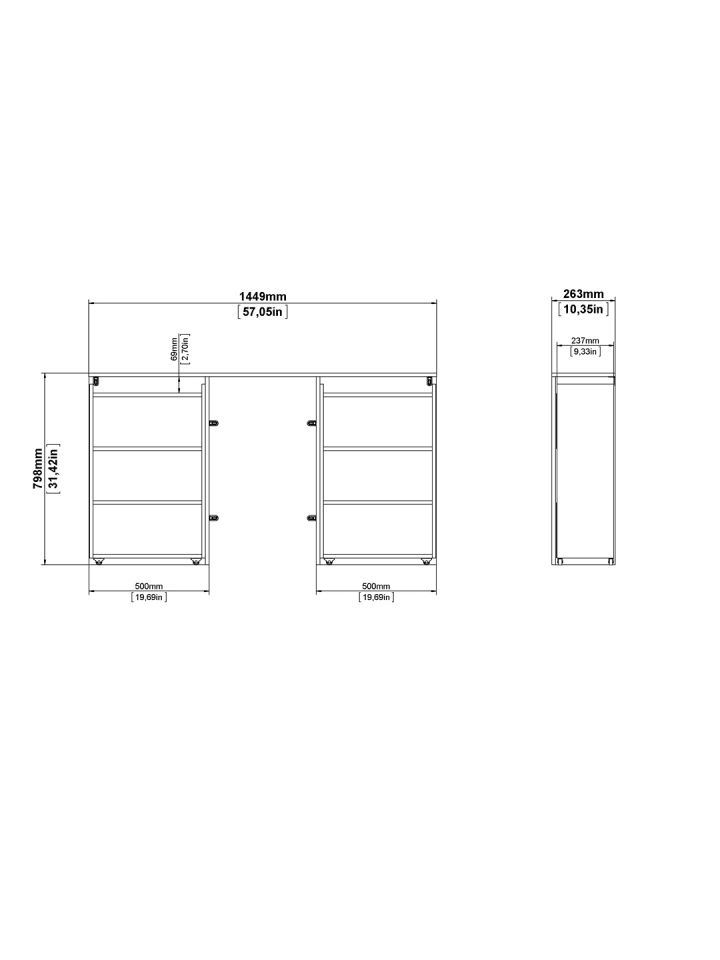 ebuy24 Kopfteil  Nada Braun 145 x 27 cm günstig kaufen onesize