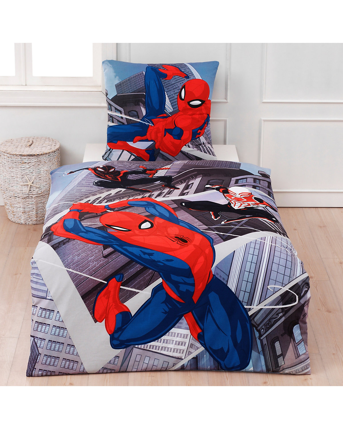 Bettwäsche Jungen Spiderman Marvel, Renforcé, 135 x 200 cm + 80 x 80 cm