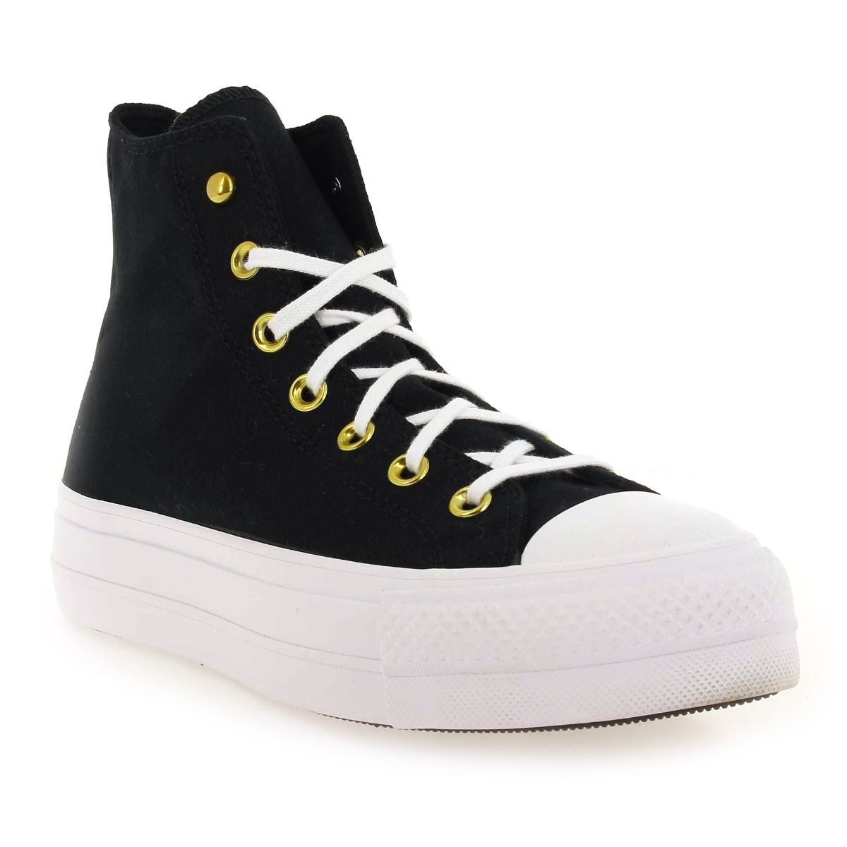 Converse  CTAS LIFT PLATFORM STAR STUDDED - Noir Or
