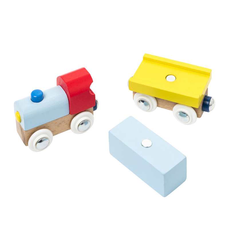 Circuit de train en bois des tout-petits Oxybul