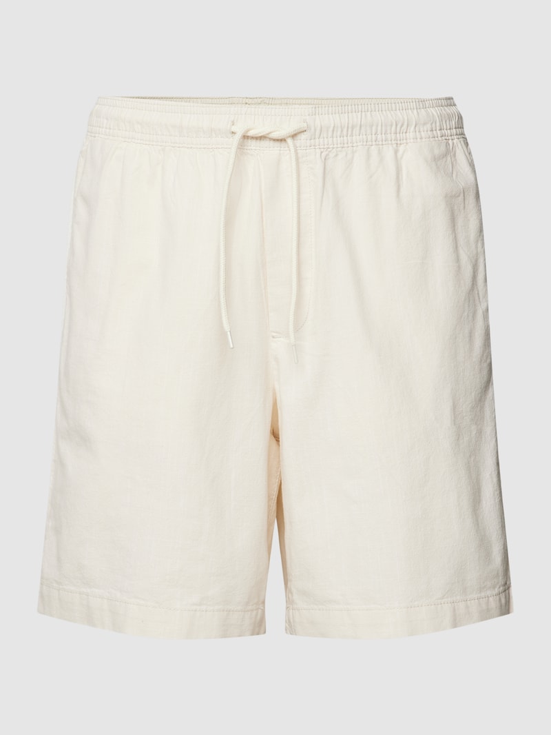 Bermudas mit elastischem Bund in offwhite