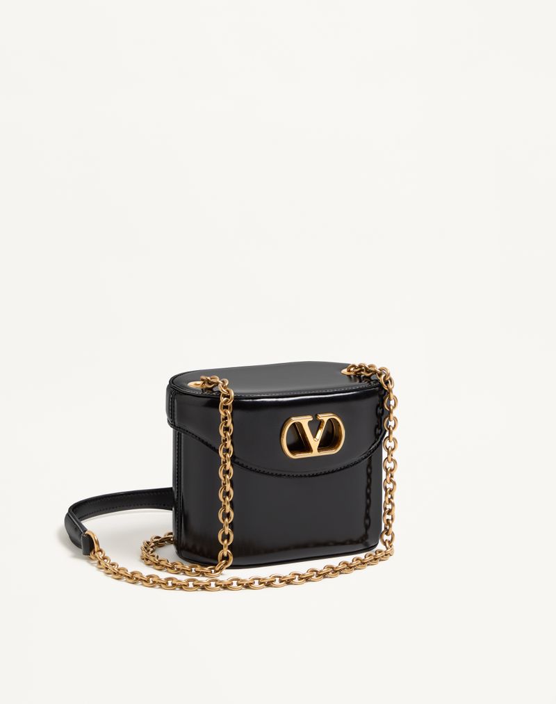 Valentino Garavani Vain Vanity-taske i skinnende kalveskind