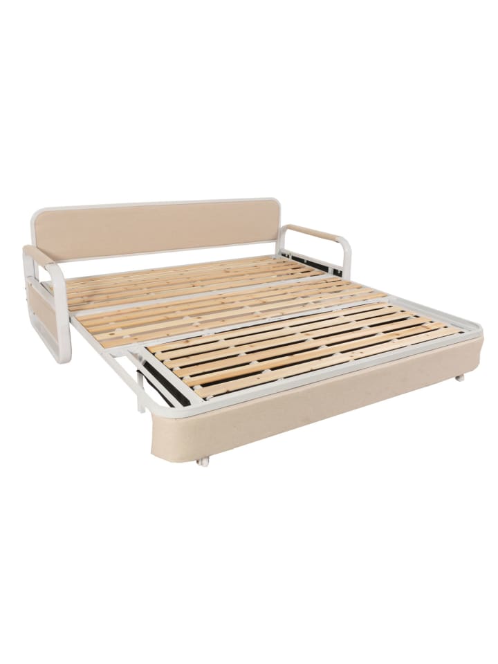 MCW Schlafsofa M83 Schlafcouch Couch Sofa, Stoff/Textil beige günstig kaufen onesize