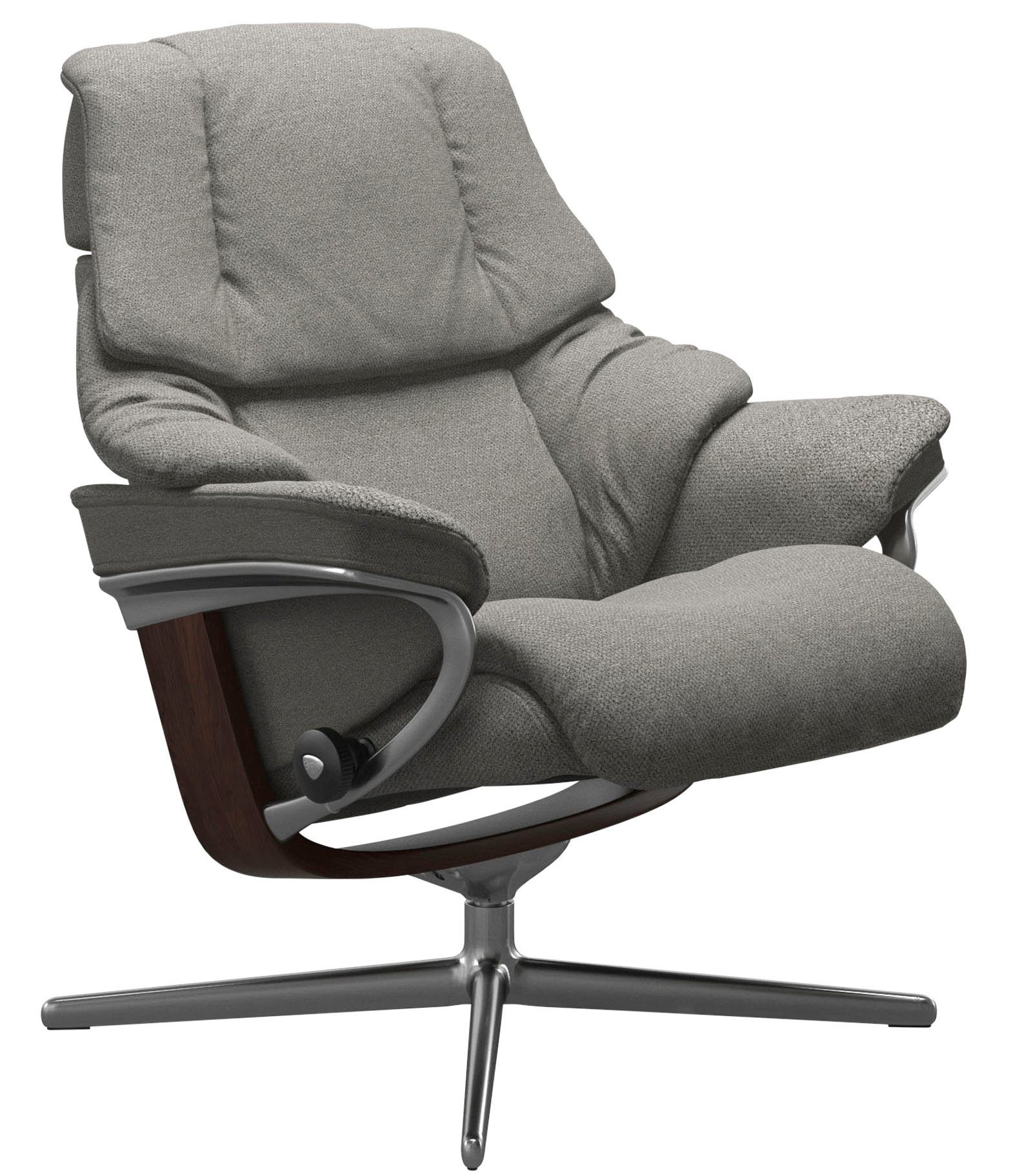 Stressless® Relaxsessel Reno, mit Cross Base, Größe S, M & L, Holzakzent Braun
